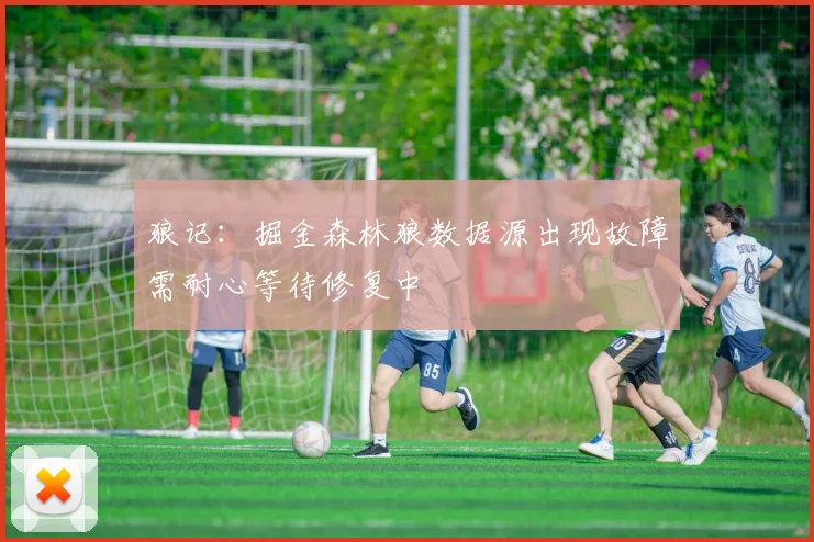 狼记：掘金森林狼数据源出现故障需耐心等待修复中